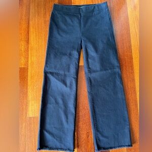 LOFT black straight leg pull on stretch pants